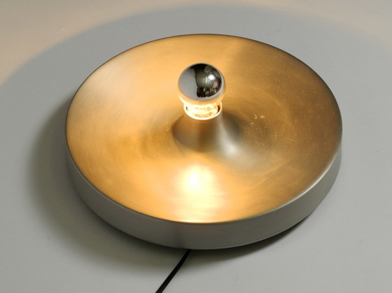 Image 1 of 1960S Ronde Grote Ruimte Tijdperk Pop Art Aluminium Plafond of Wandlamp