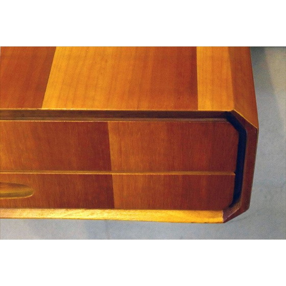 Image 1 of Vintage hangende console in hout van La Permanente Mobili Cantù, 1950