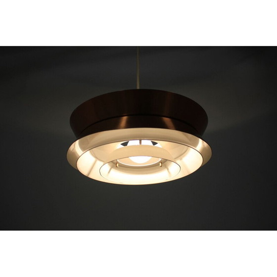 Image 1 of Vintage metalen hanglamp, Denemarken 1970