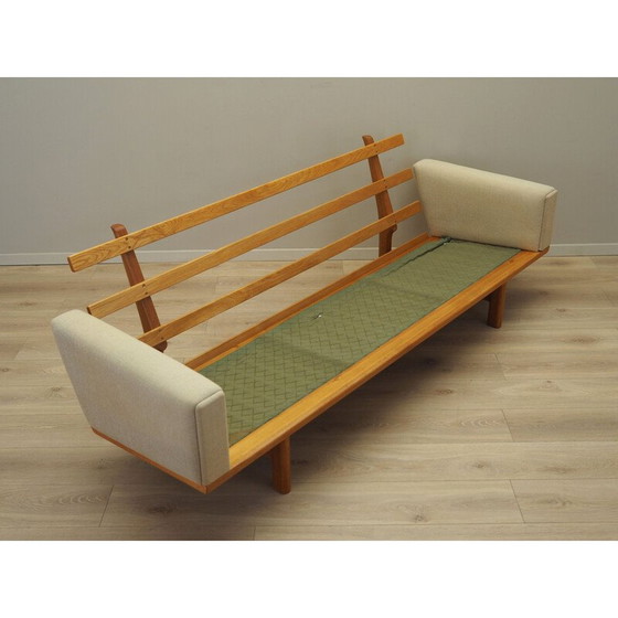 Image 1 of Vintage eiken bank van Hans J. Wegner, jaren 1960