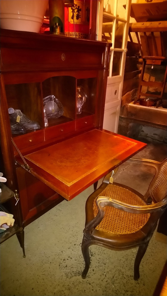 Image 1 of Vintage massief houten bureau, Engeland