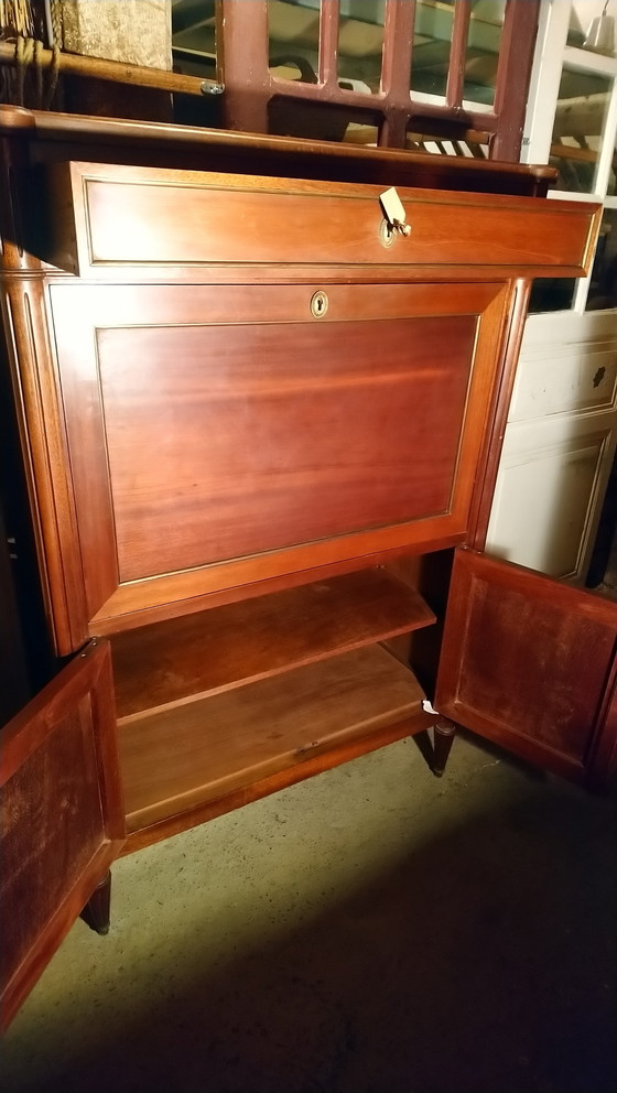 Image 1 of Vintage massief houten bureau, Engeland