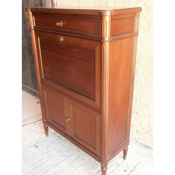 Image 1 of Vintage massief houten bureau, Engeland