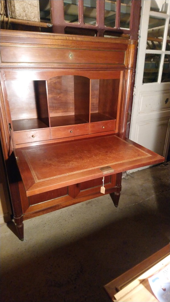 Image 1 of Vintage massief houten bureau, Engeland