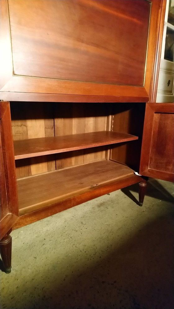 Image 1 of Vintage massief houten bureau, Engeland