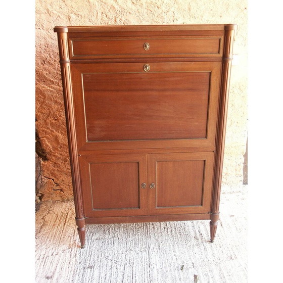 Image 1 of Vintage massief houten bureau, Engeland