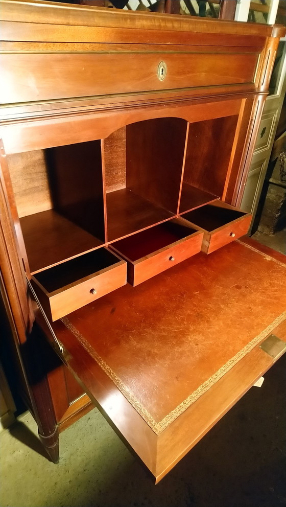 Image 1 of Vintage massief houten bureau, Engeland