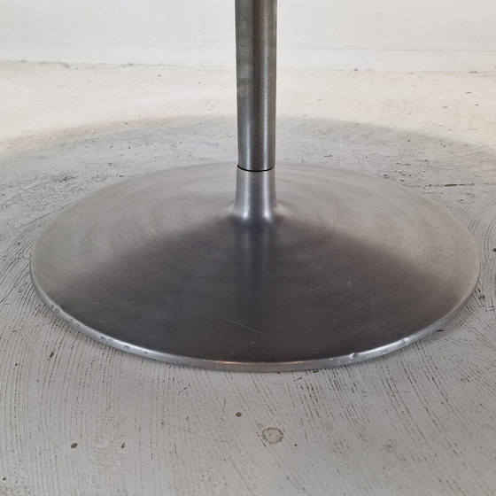 Image 1 of Vintage "Circle" salontafel in hout en metalen plaat door Pierre Paulin voor Artifort, 1960