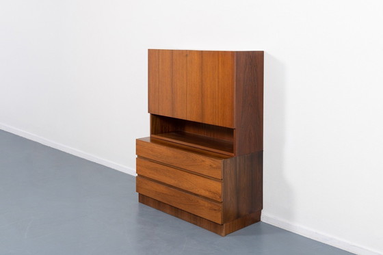 Image 1 of Vintage Deens Modern kabinet/ secretaire uit 1960