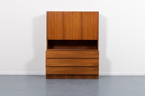 Image 1 of Vintage Deens Modern kabinet/ secretaire uit 1960