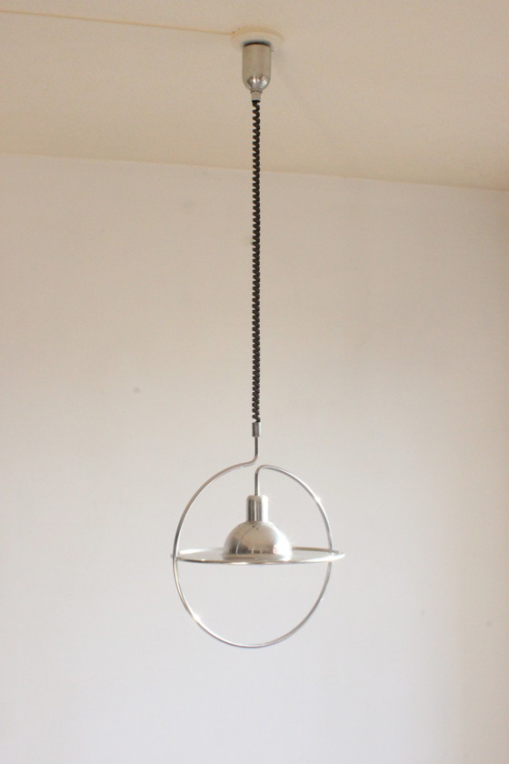 Image 1 of Saturnusring hanglamp uit het ruimtetijdperk, 1970