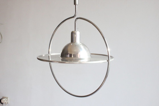 Image 1 of Saturnusring hanglamp uit het ruimtetijdperk, 1970