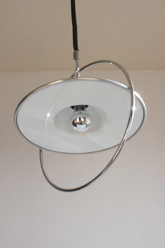 Image 1 of Saturnusring hanglamp uit het ruimtetijdperk, 1970