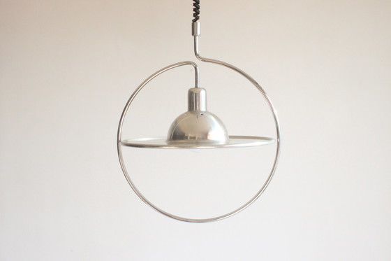 Image 1 of Saturnusring hanglamp uit het ruimtetijdperk, 1970