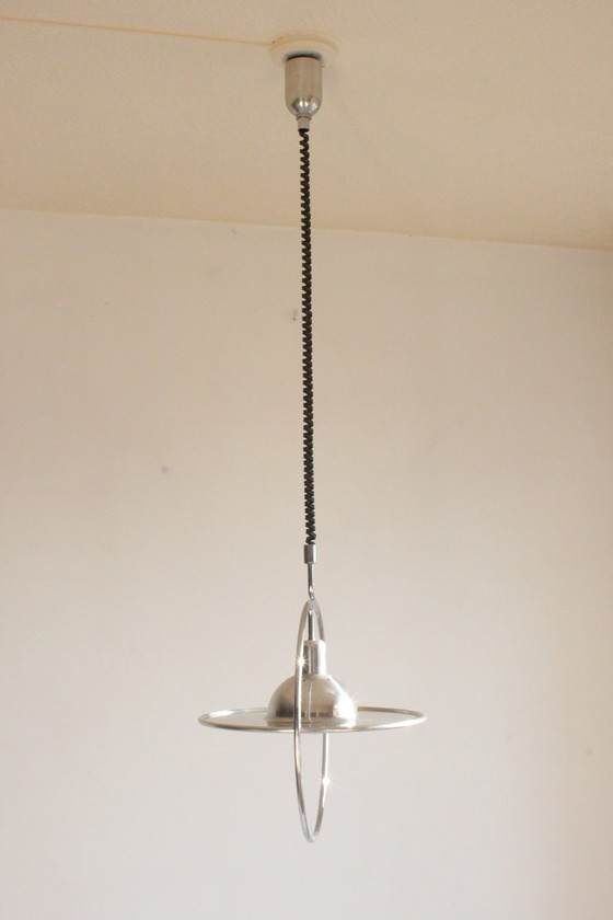 Image 1 of Saturnusring hanglamp uit het ruimtetijdperk, 1970