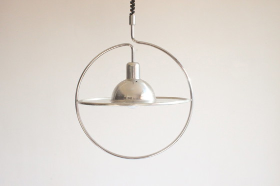 Image 1 of Saturnusring hanglamp uit het ruimtetijdperk, 1970