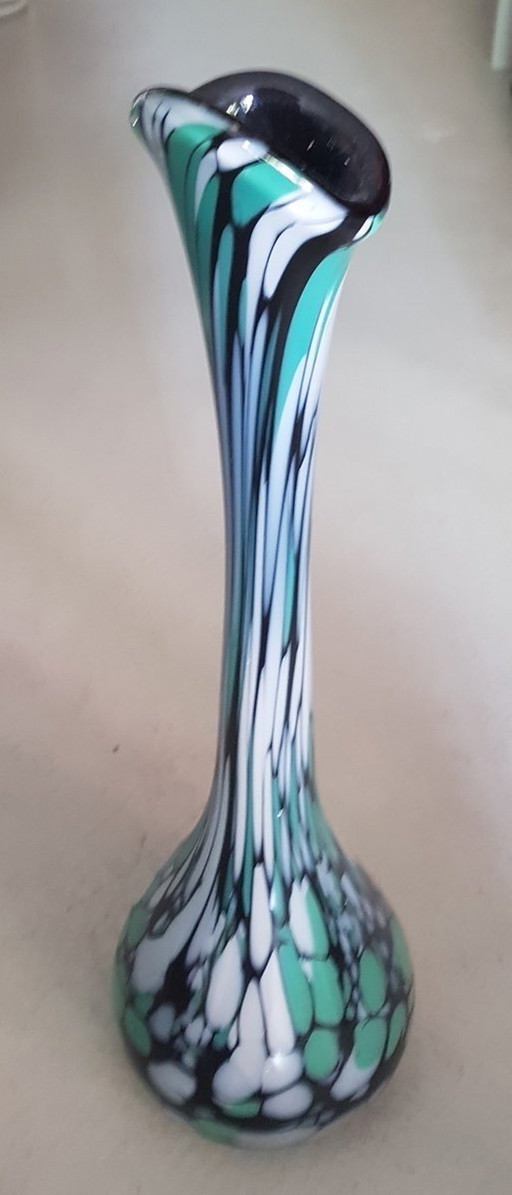 Vintage Murano glazen vaas