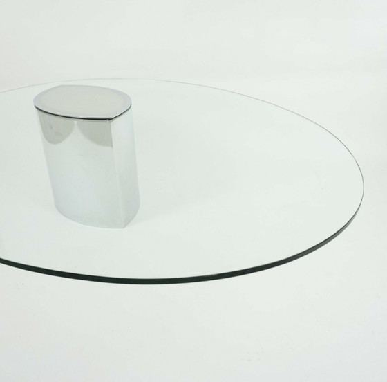 Image 1 of Gavina Knoll International Lunario salontafel glazen tafel Cini Boeri