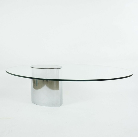 Image 1 of Gavina Knoll International Lunario salontafel glazen tafel Cini Boeri