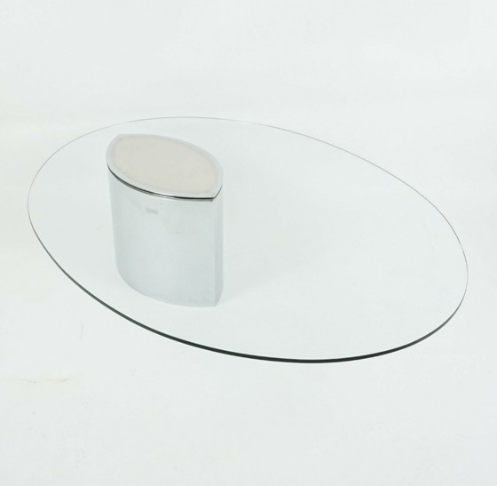 Image 1 of Gavina Knoll International Lunario salontafel glazen tafel Cini Boeri