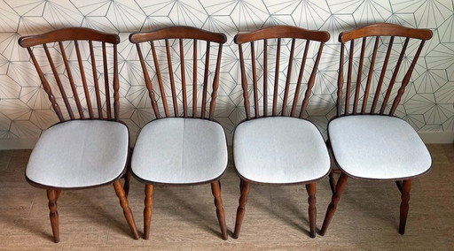 Set van 4 vintage stoelen gesigneerd Baumann