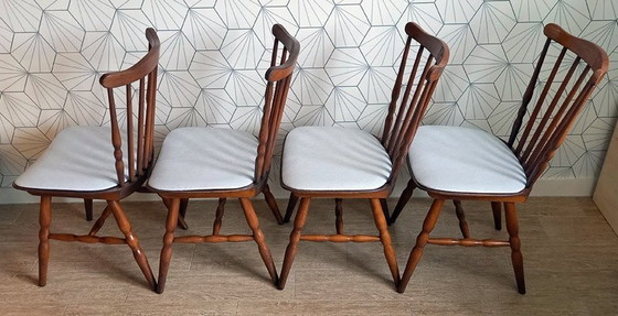 Image 1 of Set van 4 vintage stoelen gesigneerd Baumann