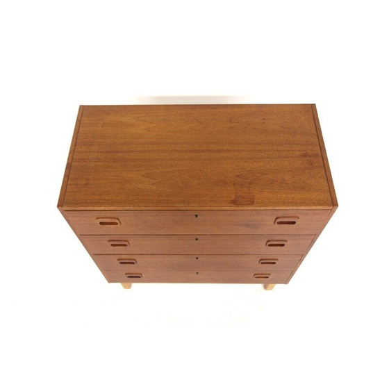 Image 1 of Vintage ladekast van teak en beuken, Zweden 1960