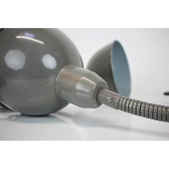 Image 1 of Paar vintage metalen wandlampen voor Elektroinstala Děčín, Tsjecho-Slowakije 1950