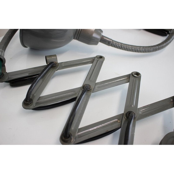 Image 1 of Paar vintage metalen wandlampen voor Elektroinstala Děčín, Tsjecho-Slowakije 1950