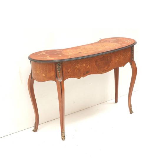 Image 1 of Louis Xv Niervormig Dressoir / Sidetable In De Stijl Van Jean François Oeben Uit De 19De Eeuw