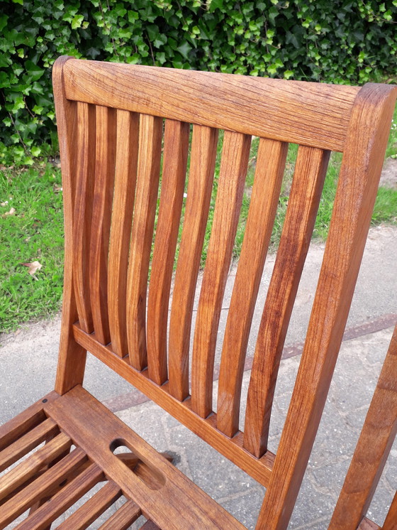 Image 1 of 2 Gloster Bristol England teak tuinstoelen, inklapbaar