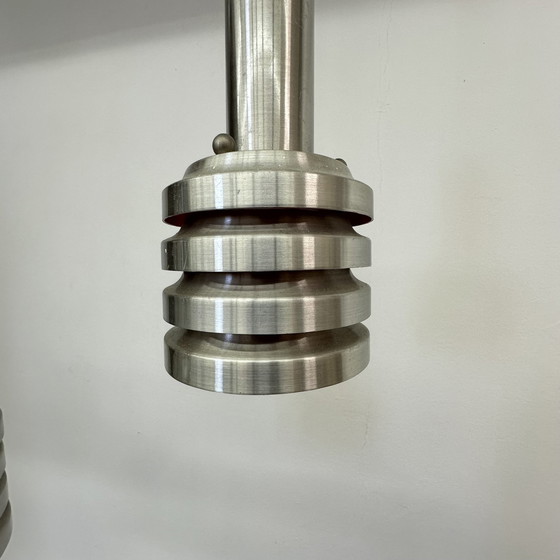 Image 1 of Mid Century Hanglamp Ruimtetijdperk Aluminium , 1970S