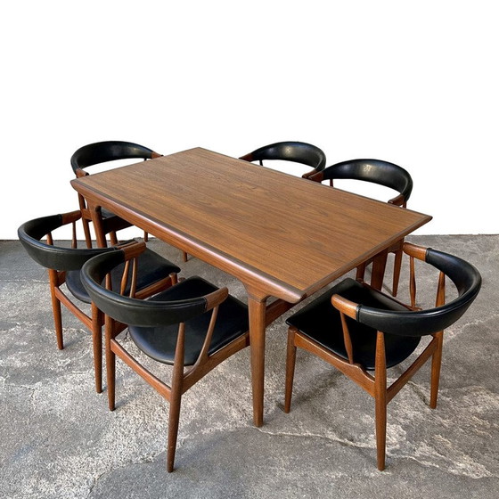 Image 1 of Set van 6 vintage stoelen van Johannes Andersen, 1960