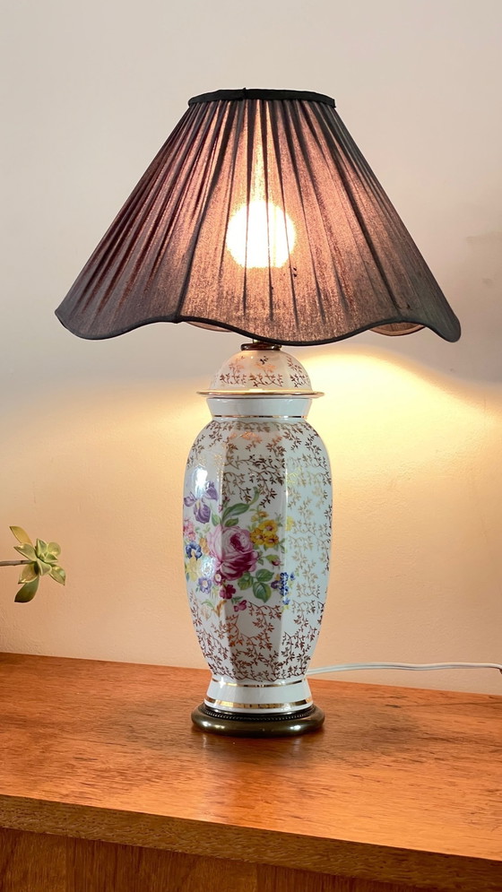 Image 1 of Lamp Kunsteditie Limoges Porselein Frankrijk