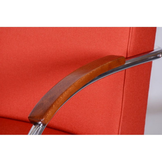 Image 1 of Paar vintage Bauhaus fauteuils in stalen buizen van Mücke Melder, Tsjecho-Slowakije 1930