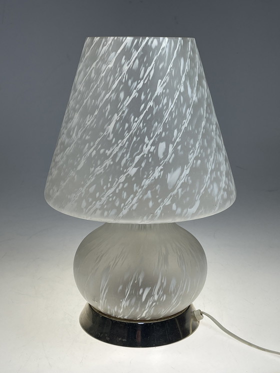 Image 1 of Murano Mushroom/Paddenstoel Tafellamp, Italie 1970'S