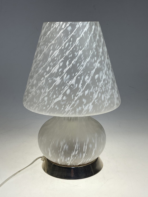 Image 1 of Murano Mushroom/Paddenstoel Tafellamp, Italie 1970'S