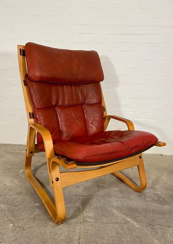 Image 1 of VINTAGE MID CENTURY SCANDINAVISCHE LOUNGE STOEL DOOR ODDVIN RYKKEN 1960,s