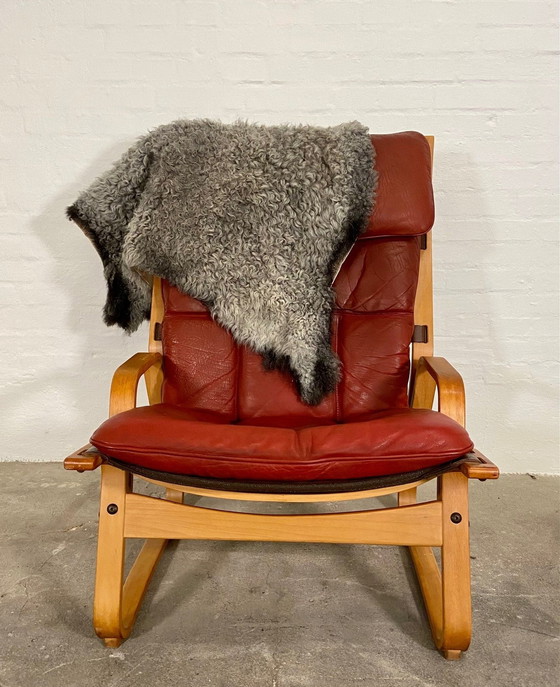 Image 1 of VINTAGE MID CENTURY SCANDINAVISCHE LOUNGE STOEL DOOR ODDVIN RYKKEN 1960,s