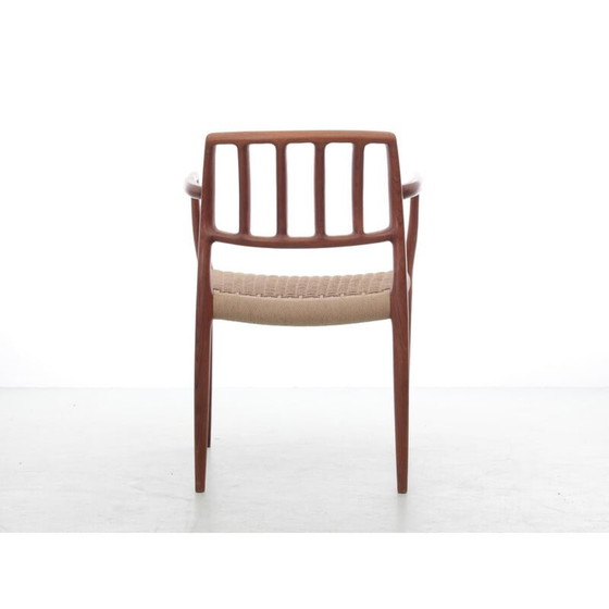 Image 1 of Set van 4 Scandinavische vintage fauteuils model 66 in teakhout van Niels O. Møller