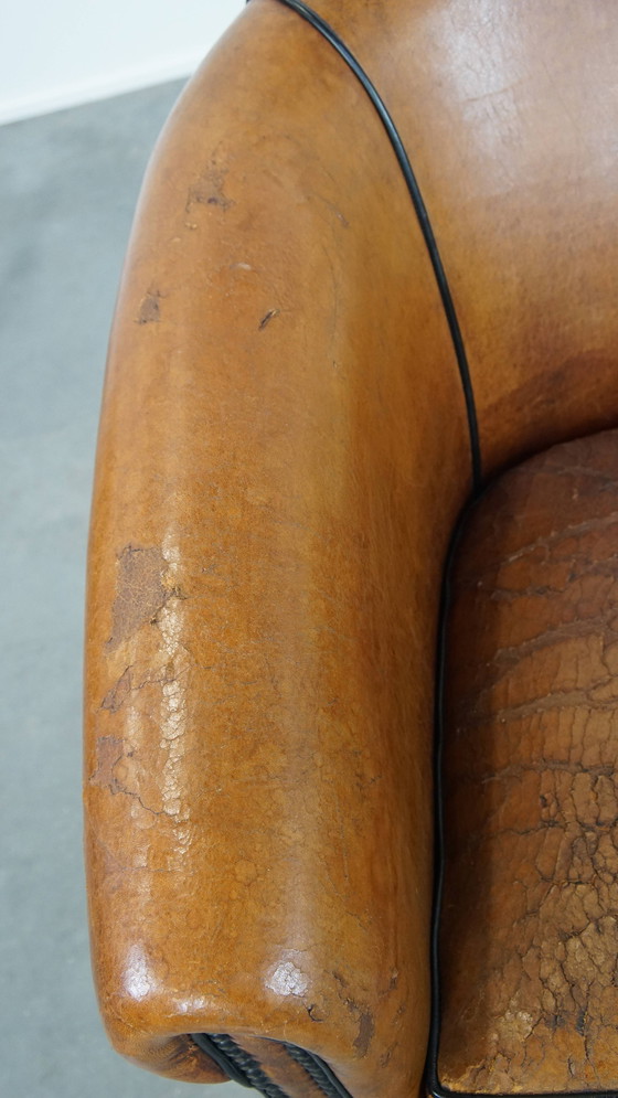 Image 1 of Schapenleren Clubfauteuil