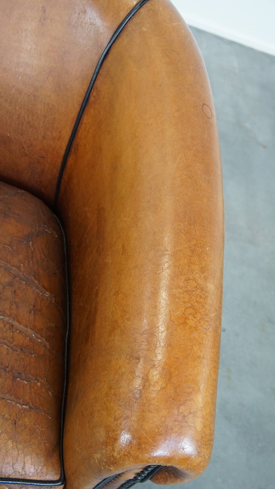 Image 1 of Schapenleren Clubfauteuil