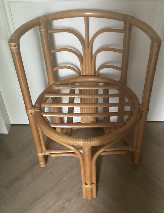 Image 1 of Vintage Bamboo Tiki set Honeymoon set Bistro set