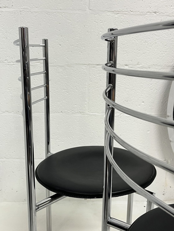 Image 1 of Set Van Twee Chromen Memphis Stoelen