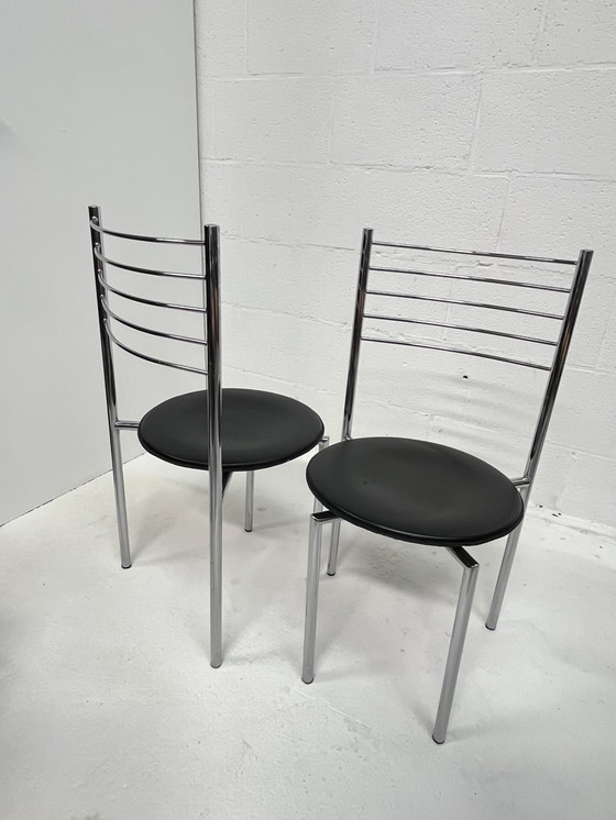 Image 1 of Set Van Twee Chromen Memphis Stoelen