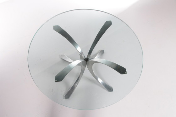 Image 1 of Salontafel of bijzettafel met 16 mm Glasplaat mooi x model onderstel