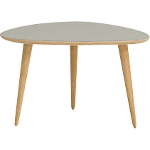 Klassieke essenhouten grijze salontafel, Frankrijk