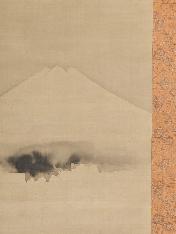 Image 1 of Japanse Scroll - Gebergte aan het water 