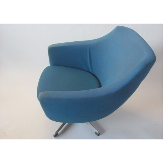 Image 1 of Vintage blauwe fauteuil van Up Závody Rousínov, Tsjecho-Slowakije 1960