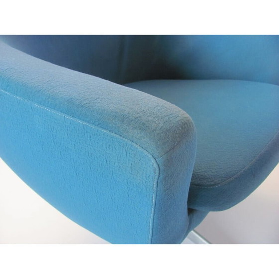 Image 1 of Vintage blauwe fauteuil van Up Závody Rousínov, Tsjecho-Slowakije 1960